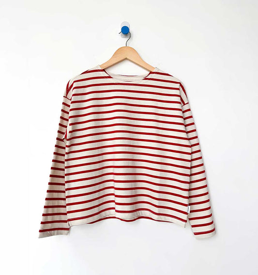 LBS Sailor Striped Top - Red/White - re - souL