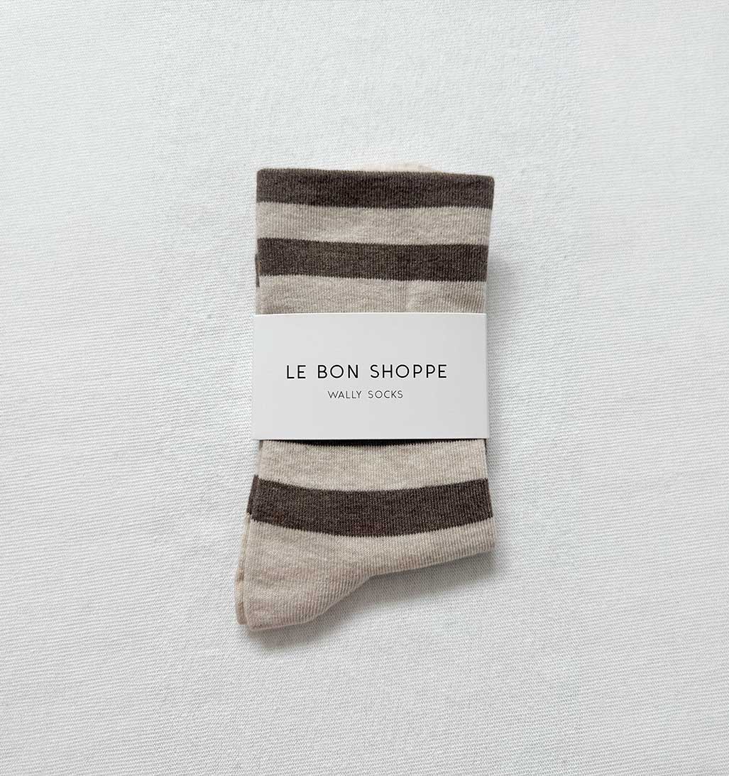 LBS Wally Socks - Wide Brown Stripes - re - souL