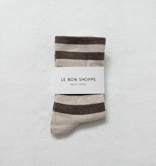 LBS Wally Socks - Wide Brown Stripes - re - souL