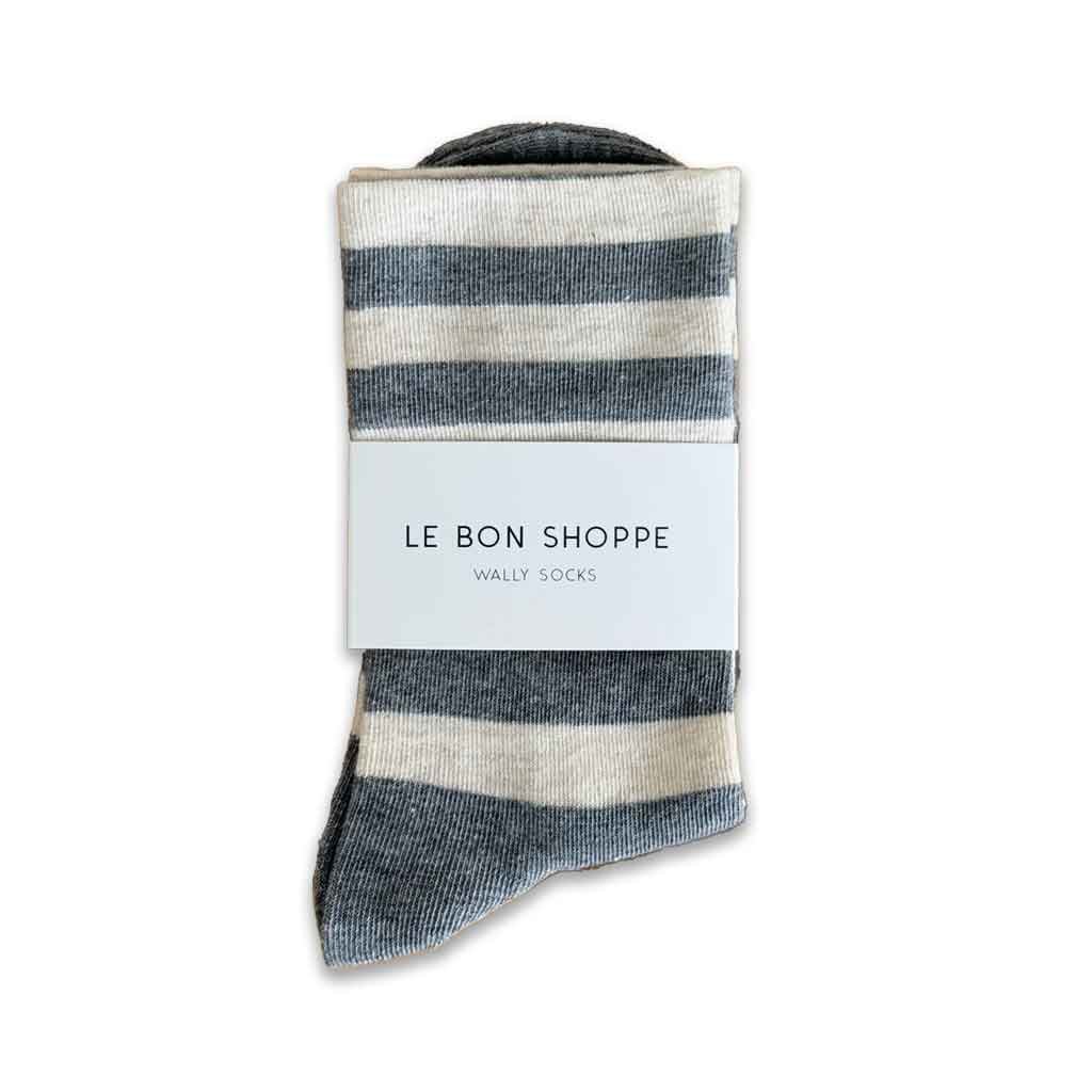 LBS Wally Socks - Wide Grey/White - re - souL