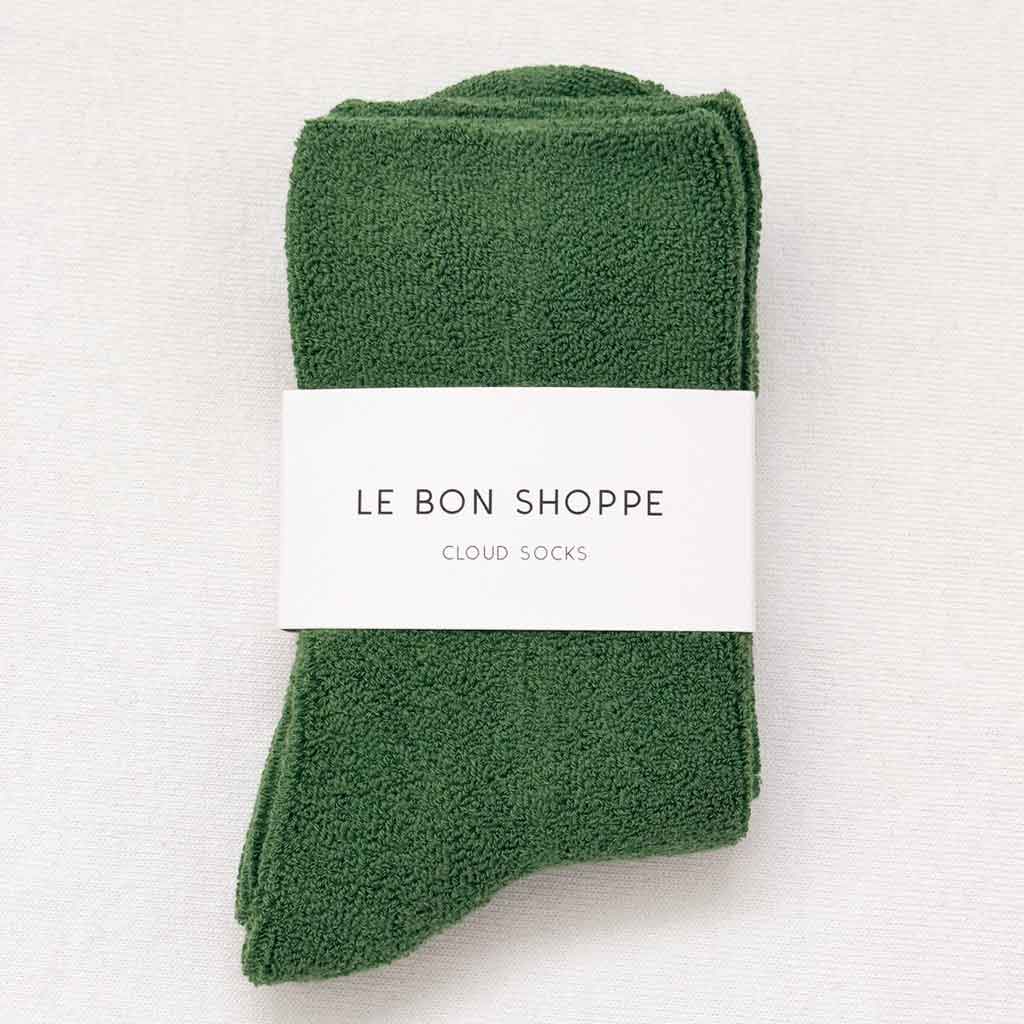 Le Bon Shoppe Cloud Socks - Kale Green - re - souL