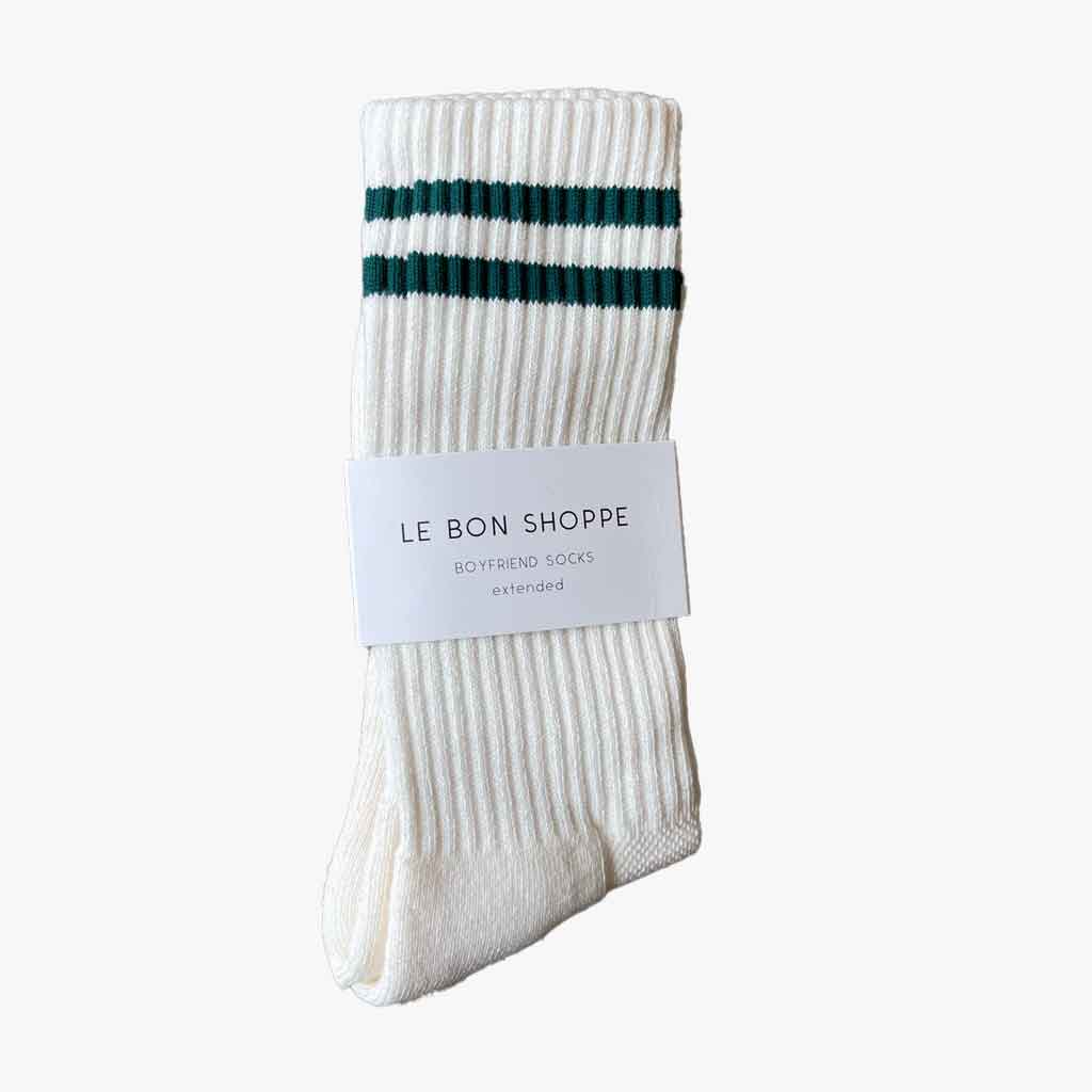 Le Bon Shoppe Extended Boyfriend Socks - Parchment - re - souL