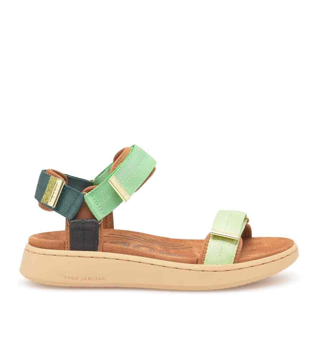 Line Sandal - Apple Green Multi - re - souL