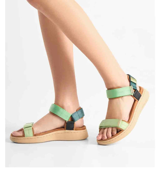 Line Sandal - Apple Green Multi - re - souL