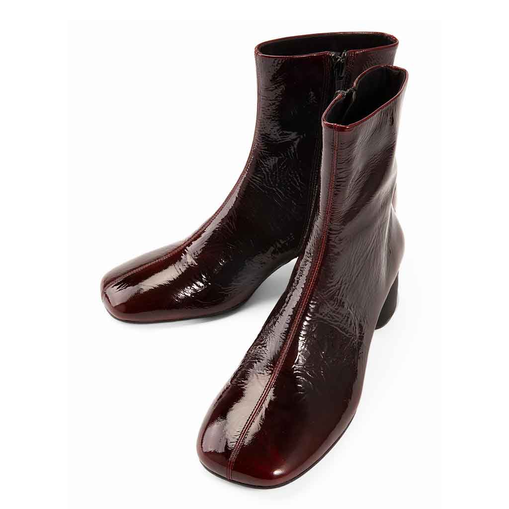 Livia Ankle Boot - Dark Cherry Red - re - souL