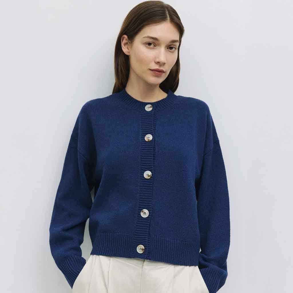 Lucy Cardigan - Navy - re - souL