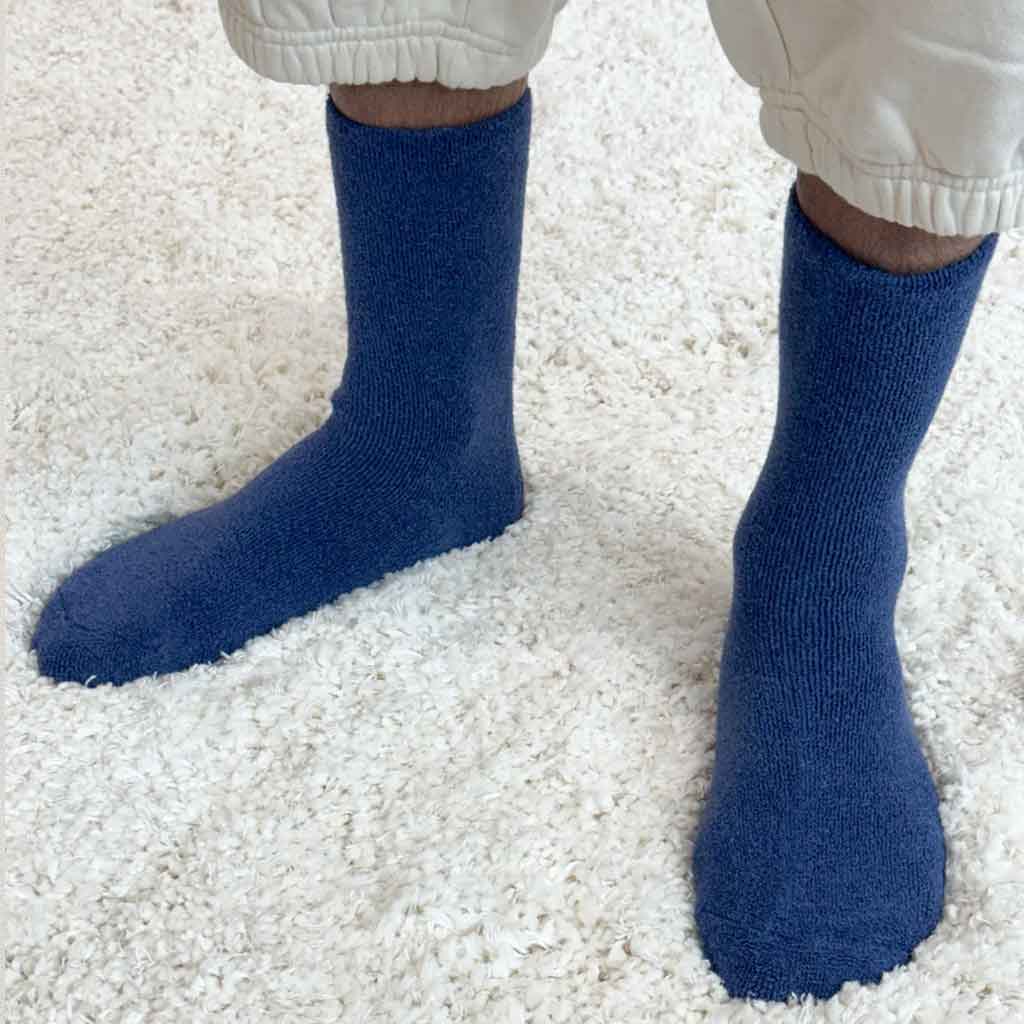 Men's Extended Cloud Socks Bijou Blue - re - souL