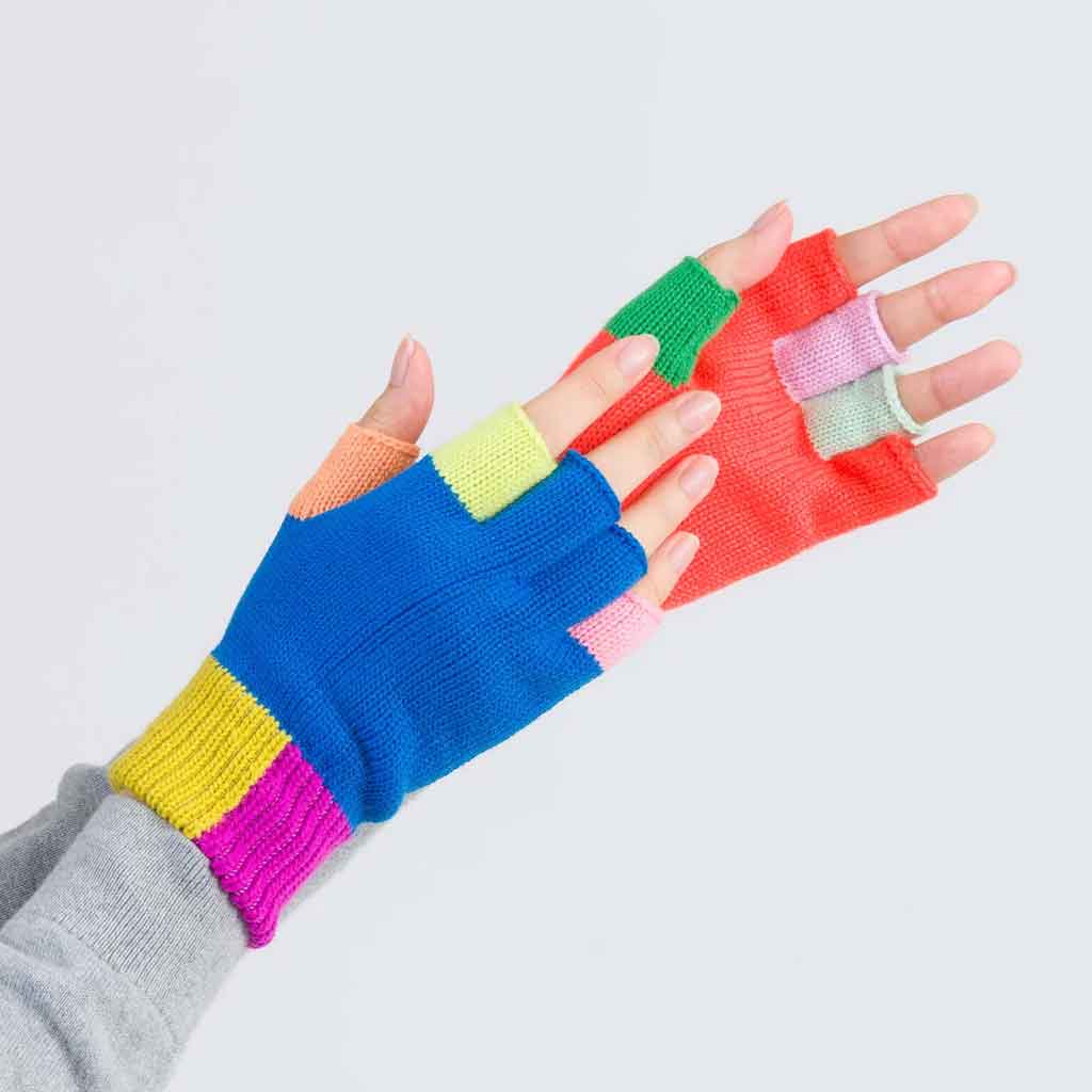 Mismatch Fingerless Gloves - re - souL