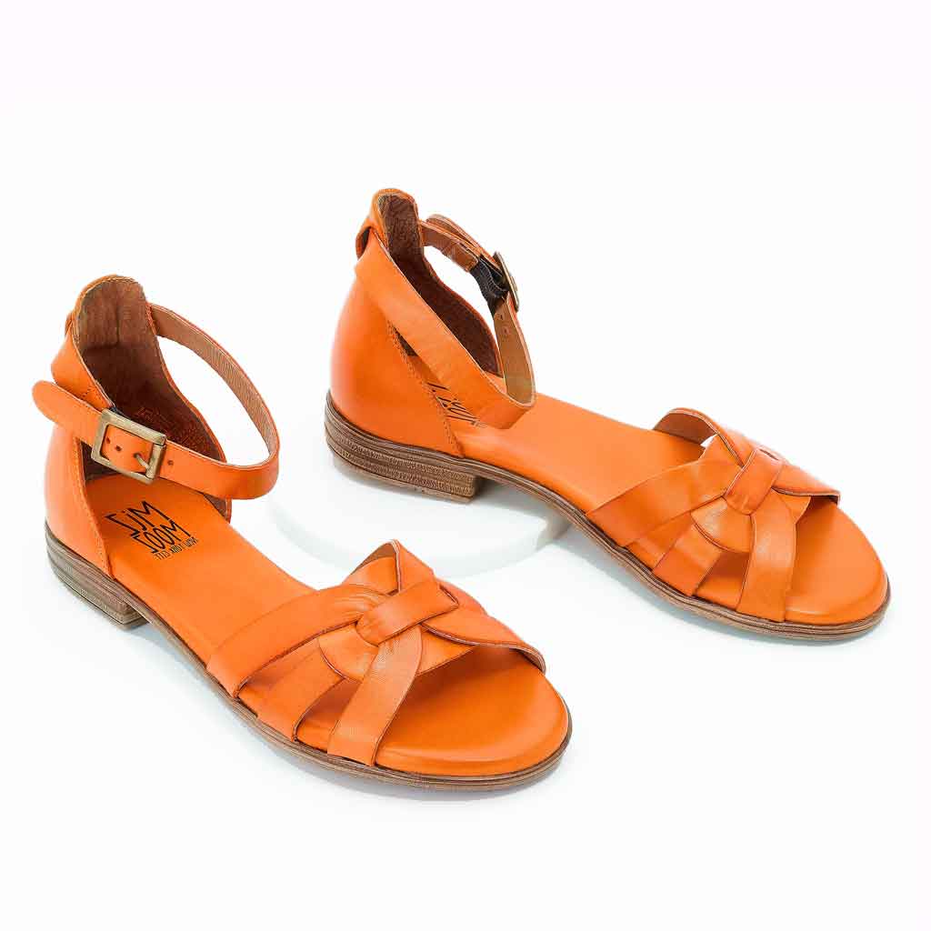 Miz Mooz Dakota Sandal for Women - Orange - re-souL