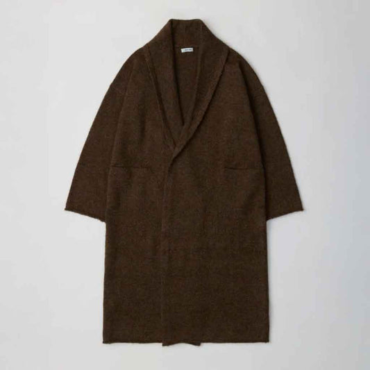 Heidi Heavy Knit Coat - Brown