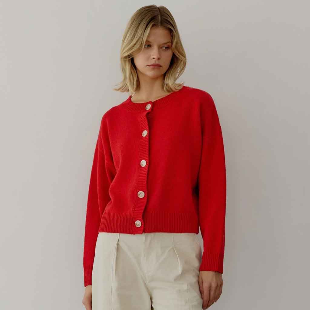 Lucy Cardigan - Red