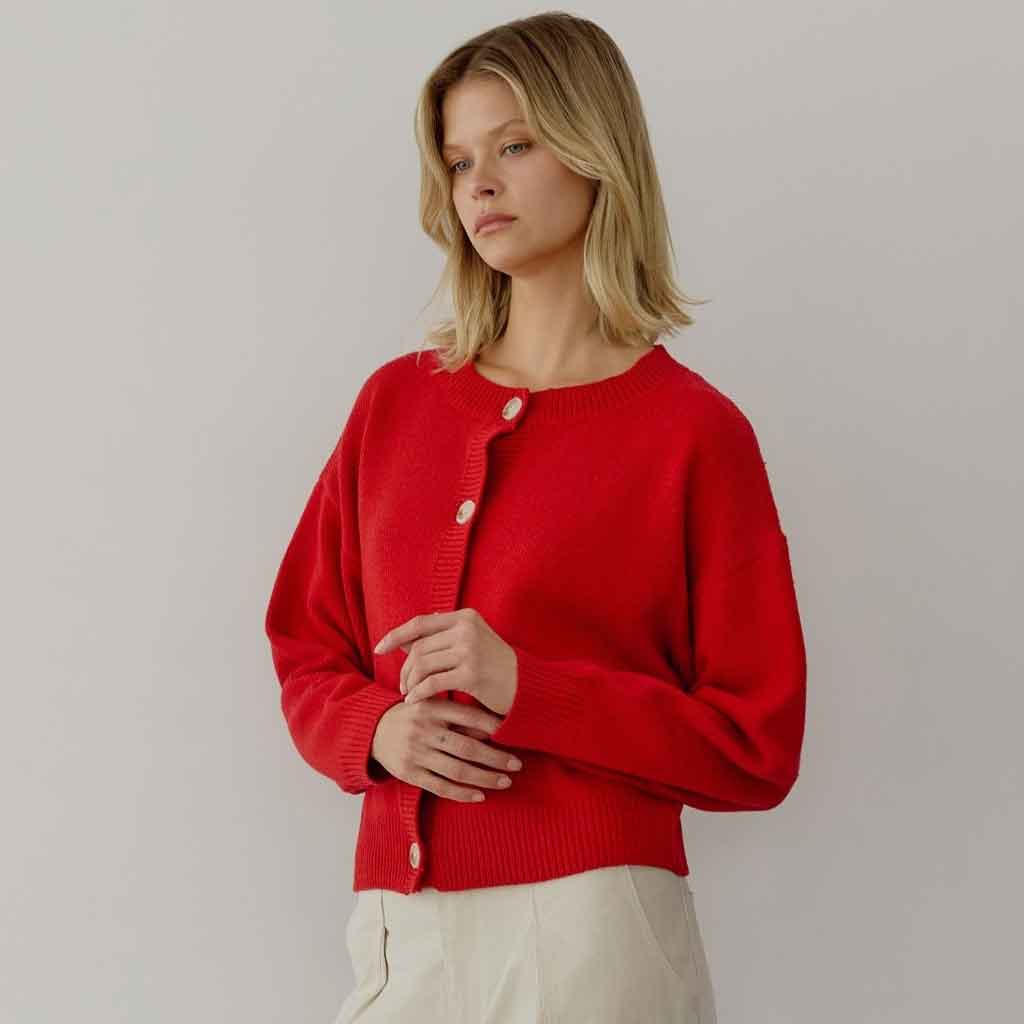 Lucy Cardigan - Red