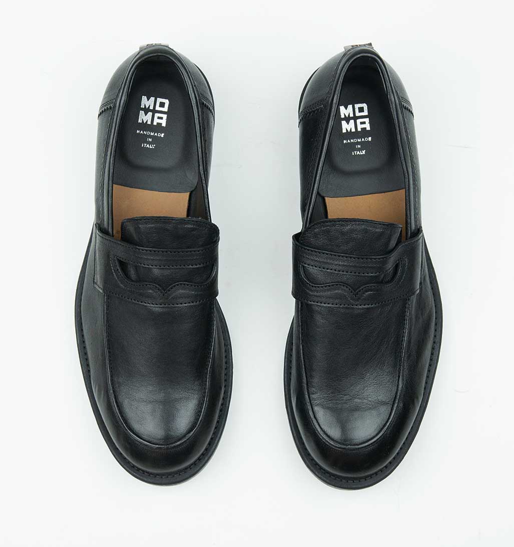 MOMA Men's Loafer - Black - re-souL