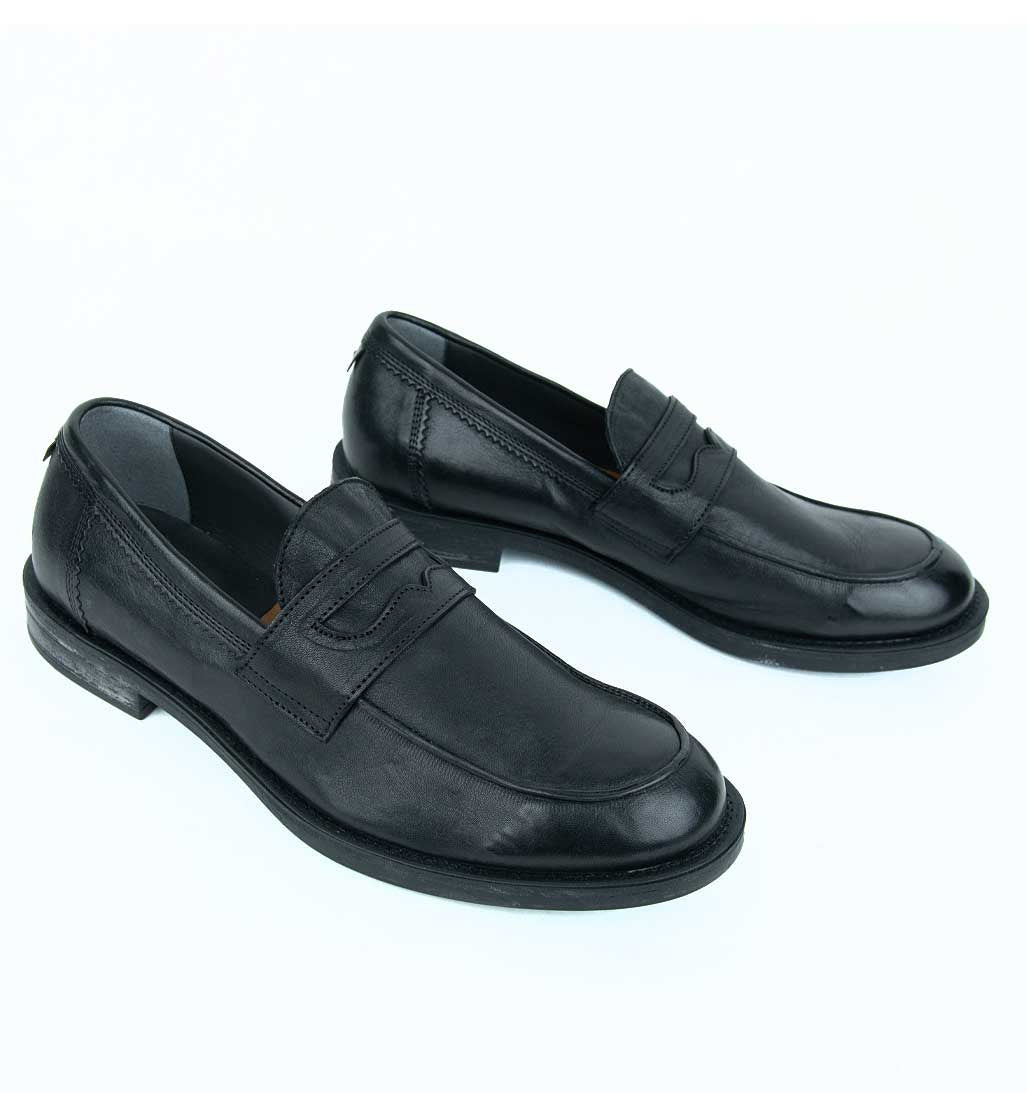 MOMA Men's Loafer - Black - re-souL