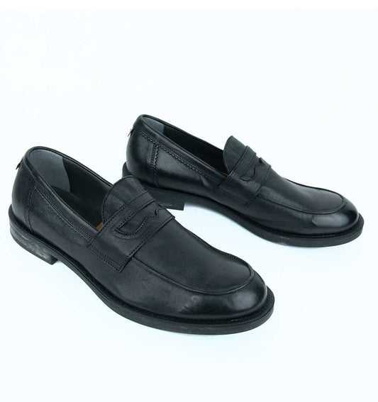 MOMA Men's Loafer - Black - re-souL