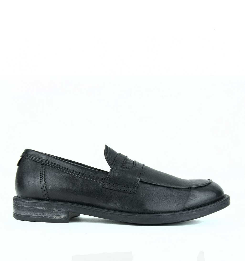 MOMA Men's Loafer - Black - re-souL