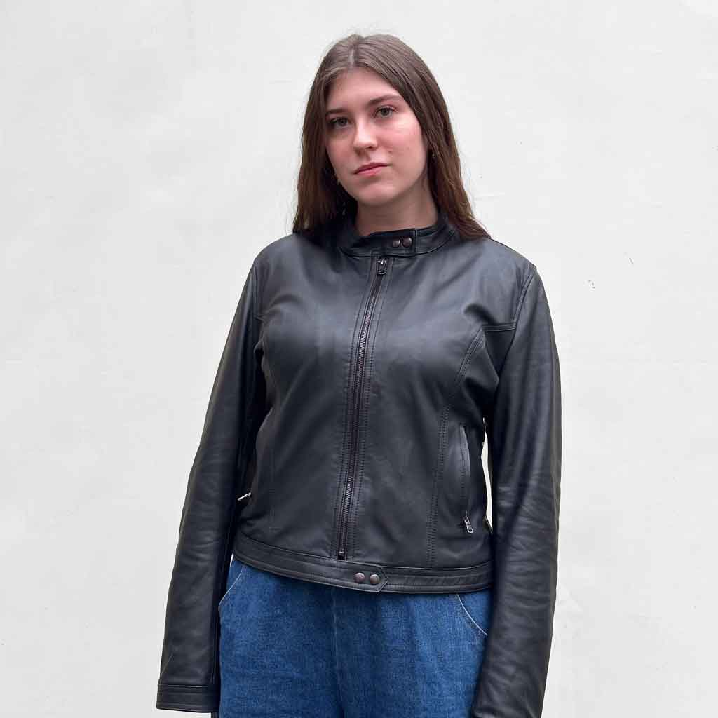 Moto Leather Jacket - Black - re - souL