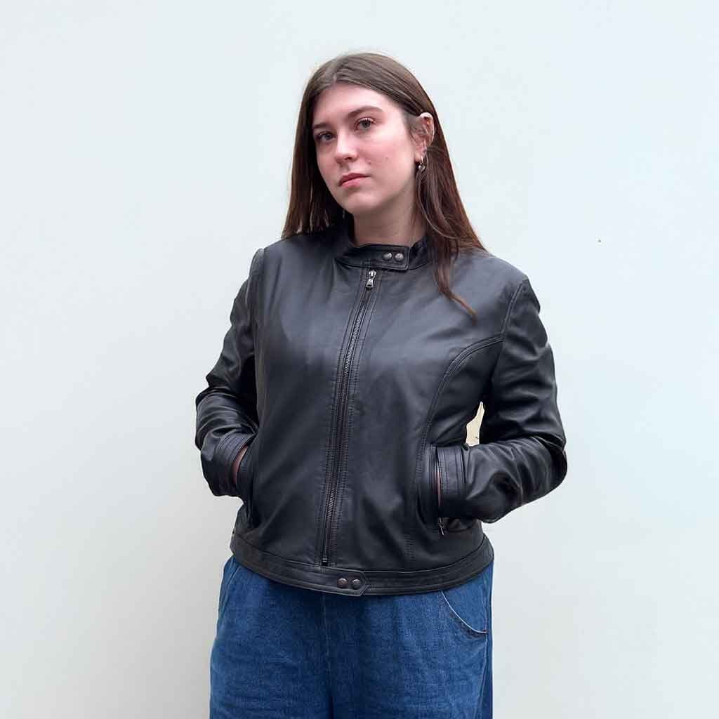 Moto Leather Jacket - Black - re - souL