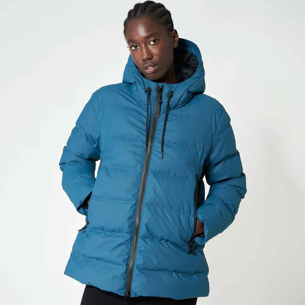 Nieve Quilted Waterproof Coat - Legion Blue - re - souL