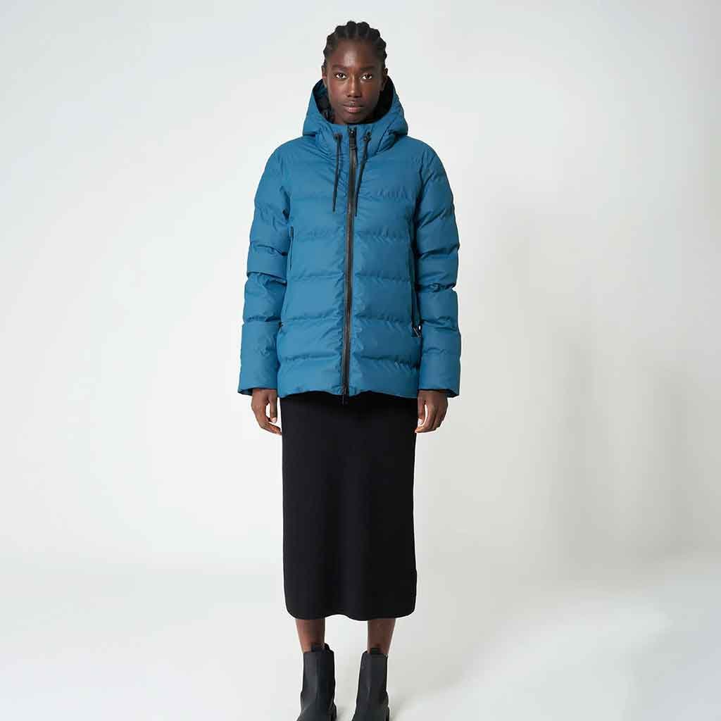 Nieve Quilted Waterproof Coat - Legion Blue - re - souL