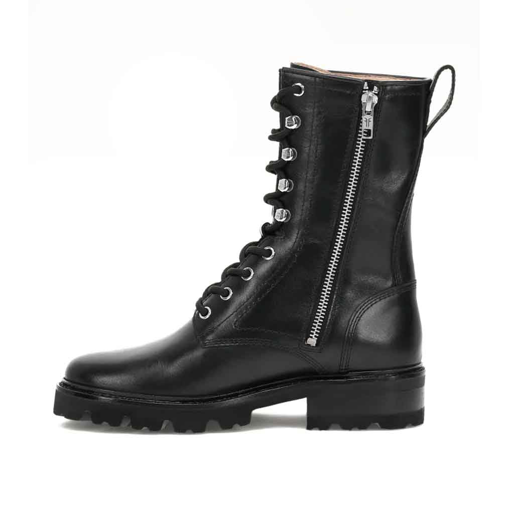 Olivia Combat Boot - Black - re - souL