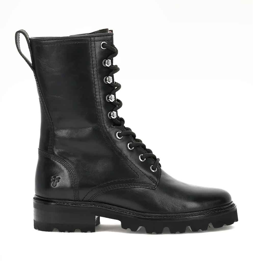 Olivia Combat Boot - Black - re - souL