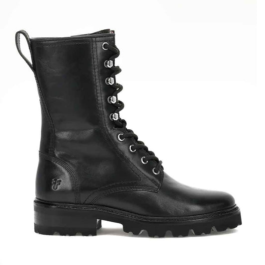 Olivia Combat Boot - Black - re - souL