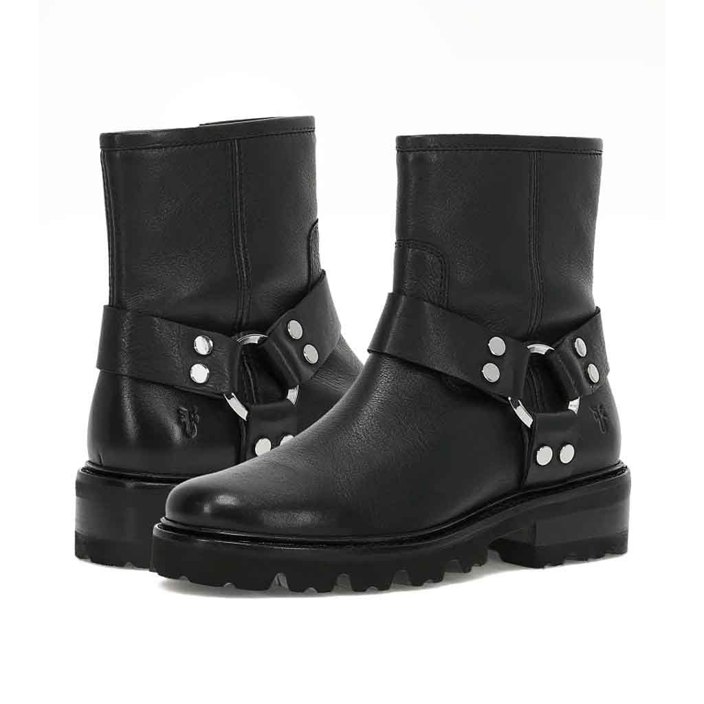 Olivia Harness Boot Short - Black - re - souL