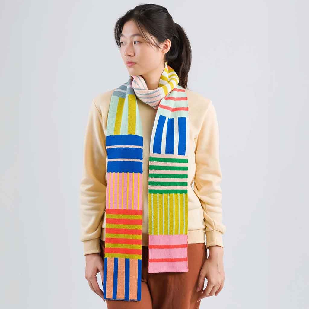 Patchwork Skinny Scarf - re - souL