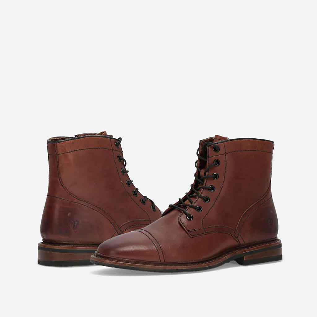 Paul Mid Lace Boot - Brown - re - souL