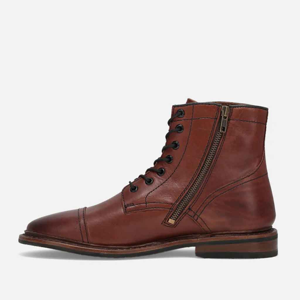 Paul Mid Lace Boot - Brown - re - souL