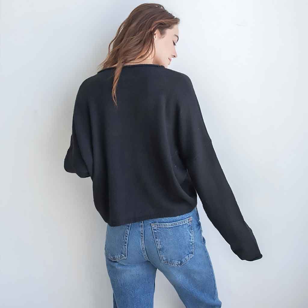 Piper Cardigan - Black - re - souL