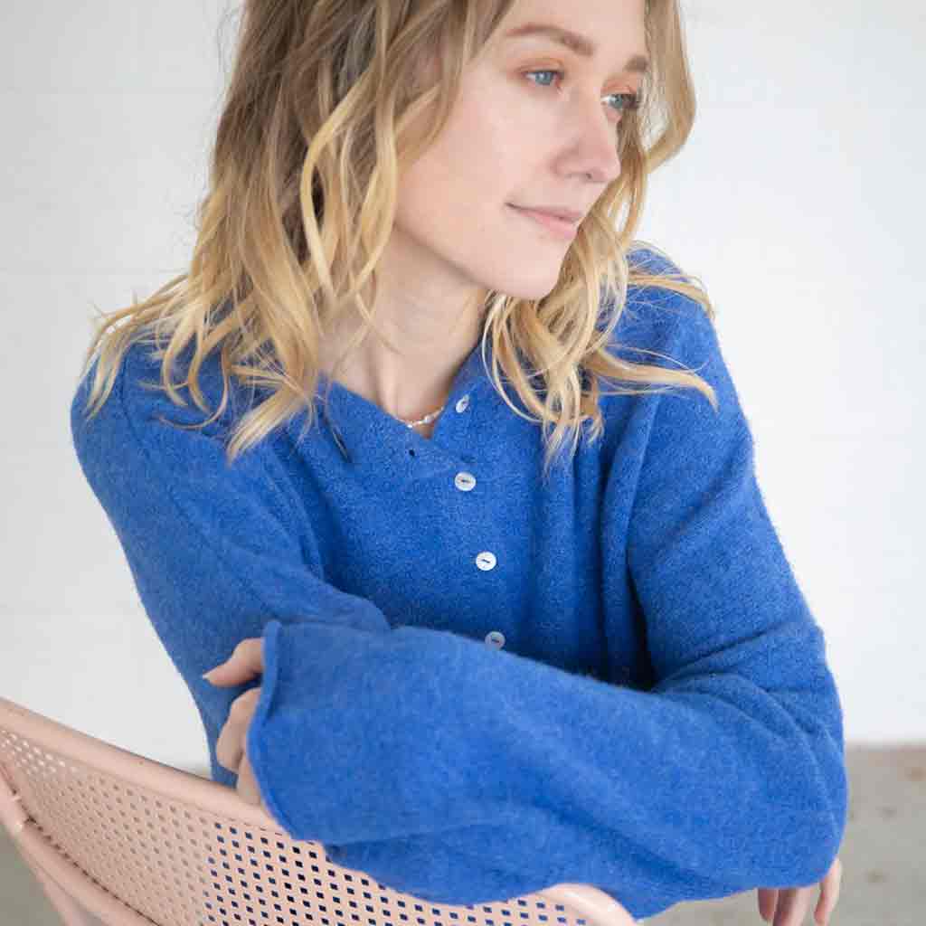 Piper Cardigan - Blue - re-souL