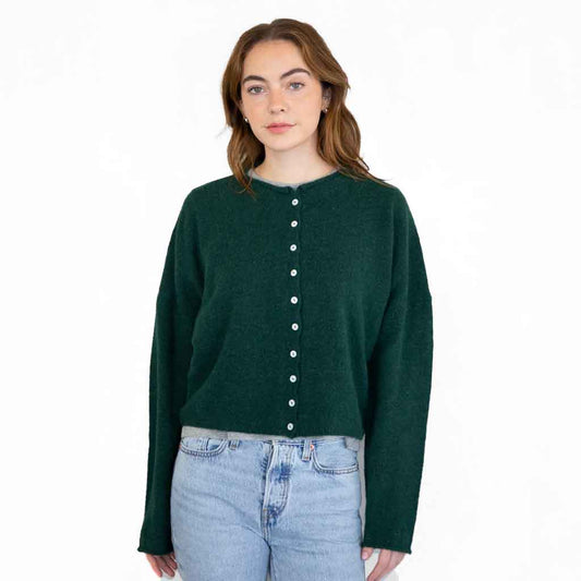 Piper Cardigan - Forest Green - re - souL