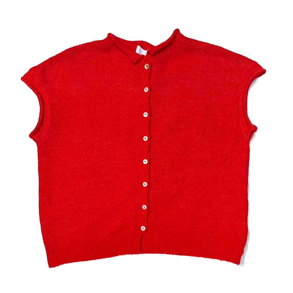 Piper Sweater Vest - Red - re - souL