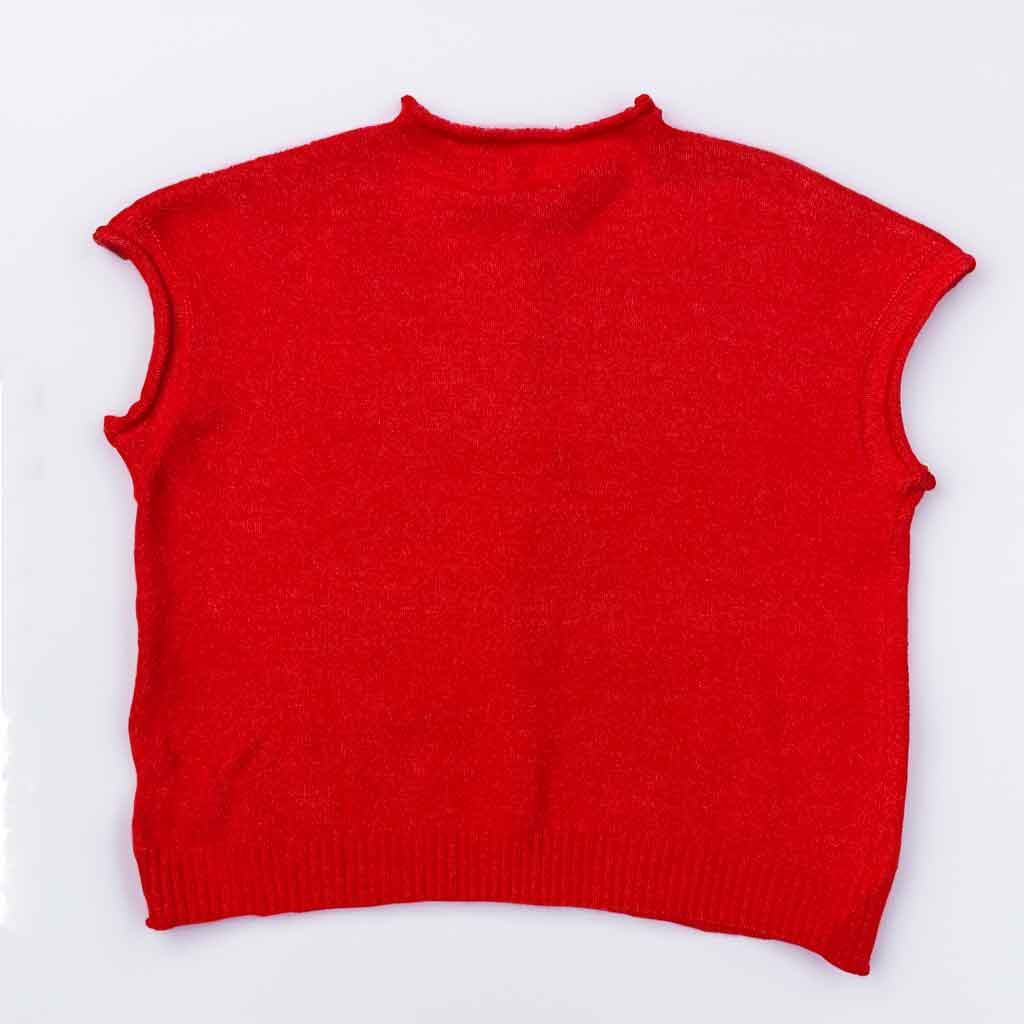 Piper Sweater Vest - Red - re - souL