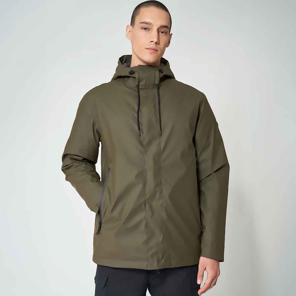 Plas Insulated Raincoat - Khaki - re - souL