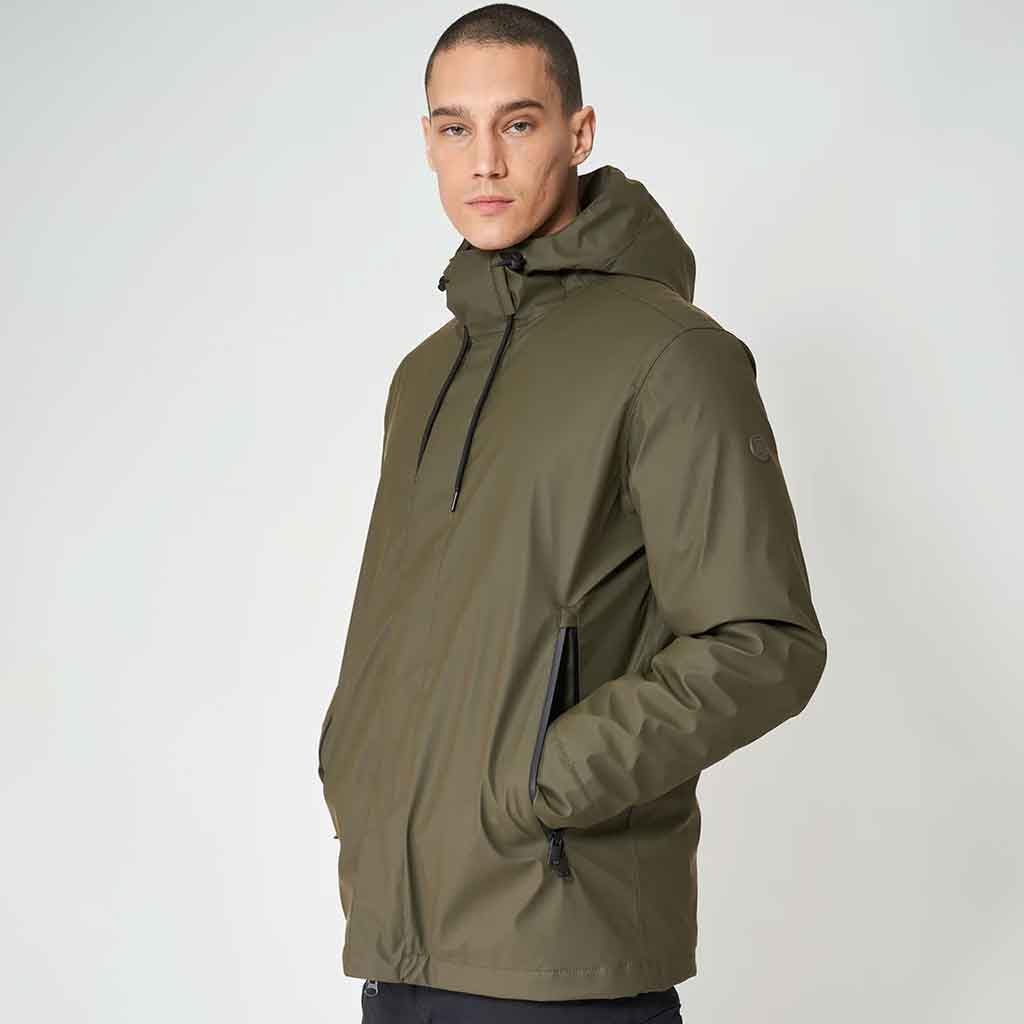 Plas Insulated Raincoat - Khaki - re - souL