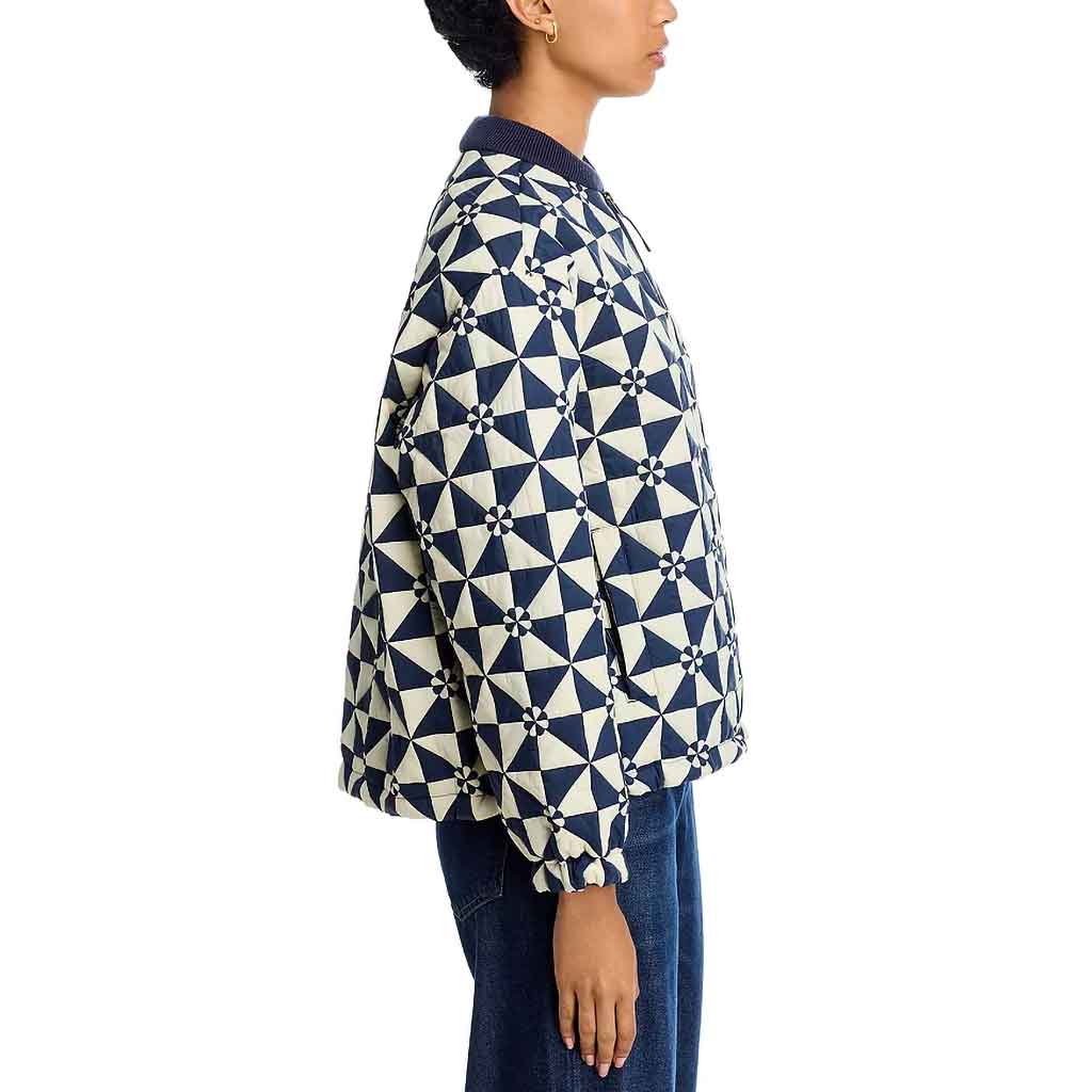 Quilted Puffer Jacket - Vintage Navy - re - souL