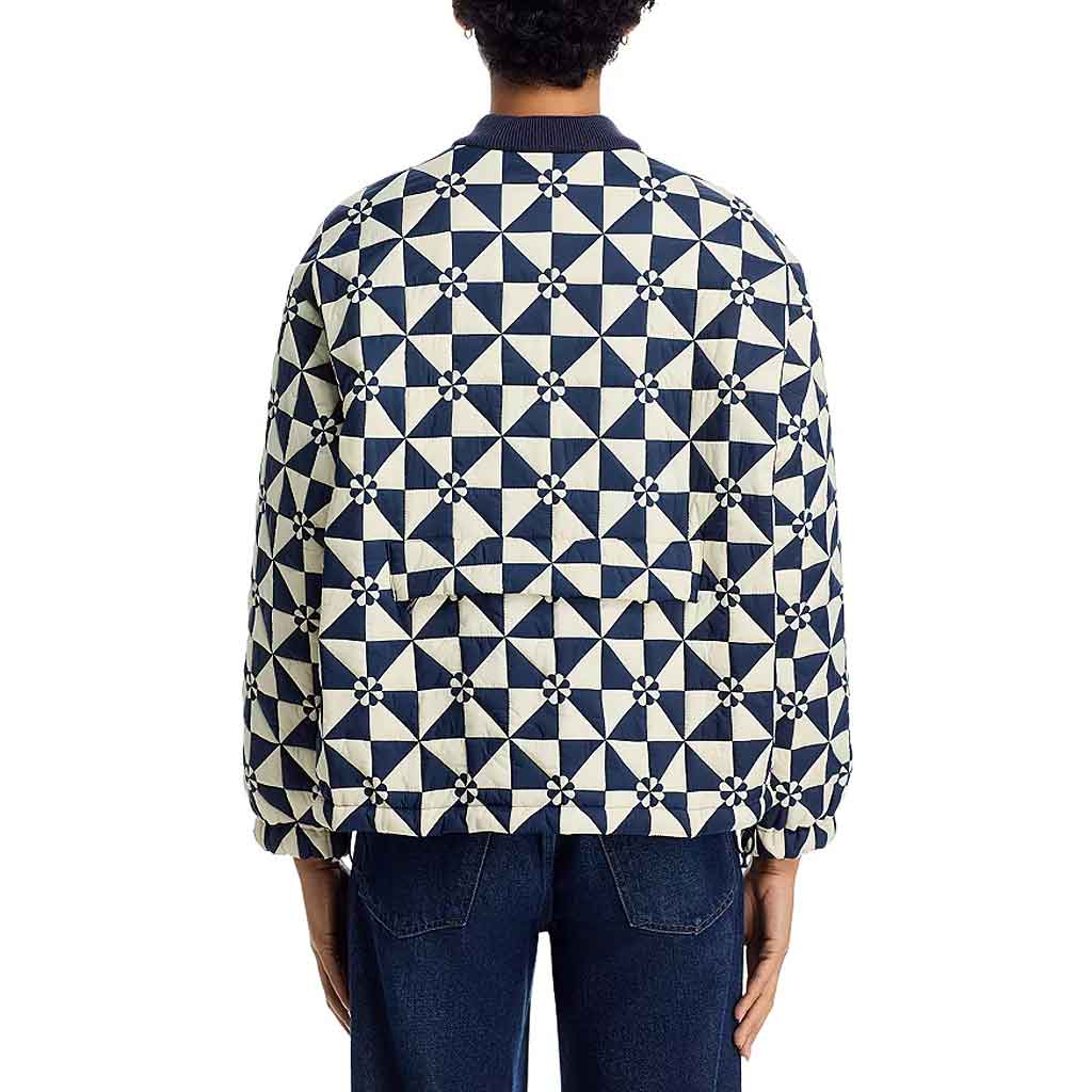 Quilted Puffer Jacket - Vintage Navy - re - souL