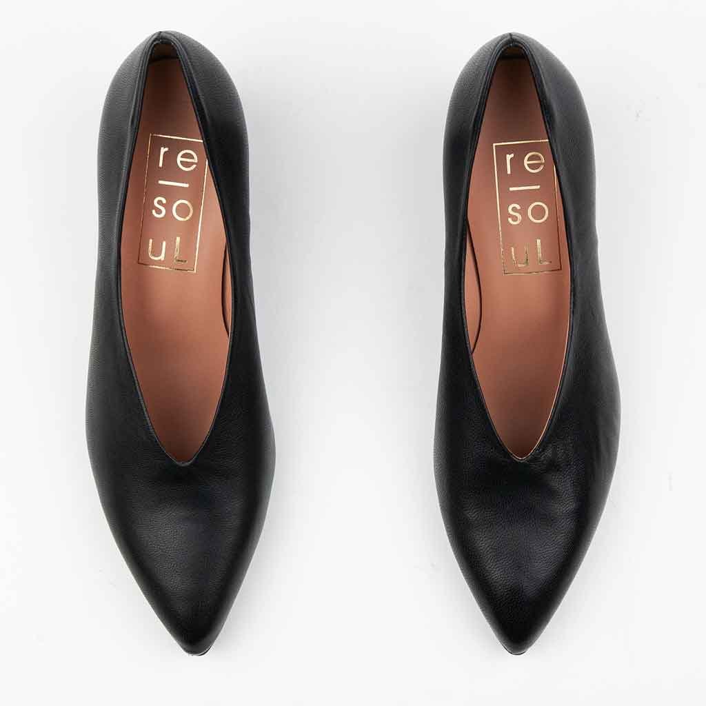 re - souL Dolly Slingback - Black - re - souL