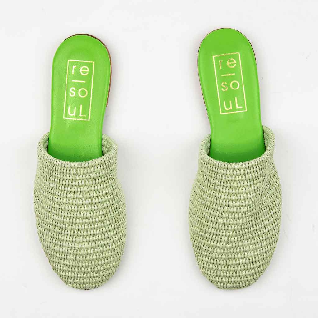 re - souL Sabrina Mule - Mint Green - re - souL