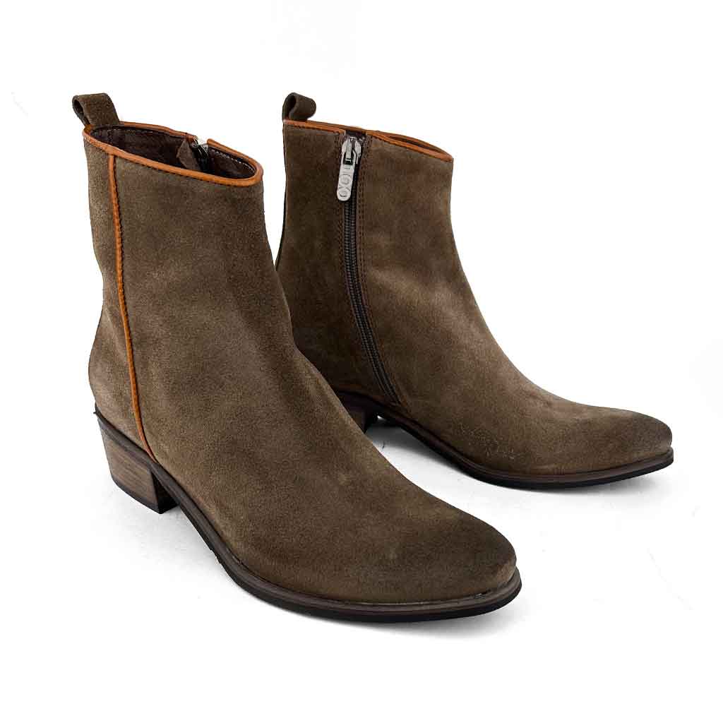 re - souL Toledo Ankle Boot - Taupe Suede - re - souL