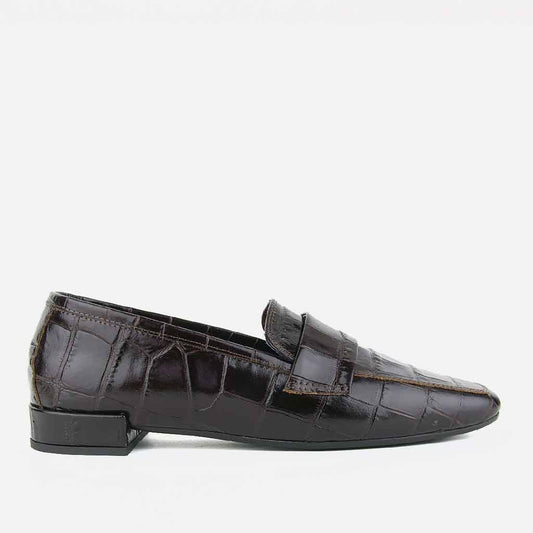 re - souL Ugo Loafer - Dk. Brown Croc Print - re - souL