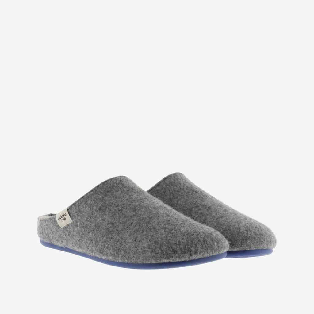 Recycled Wool Felt Slipper - Grey - re - souL