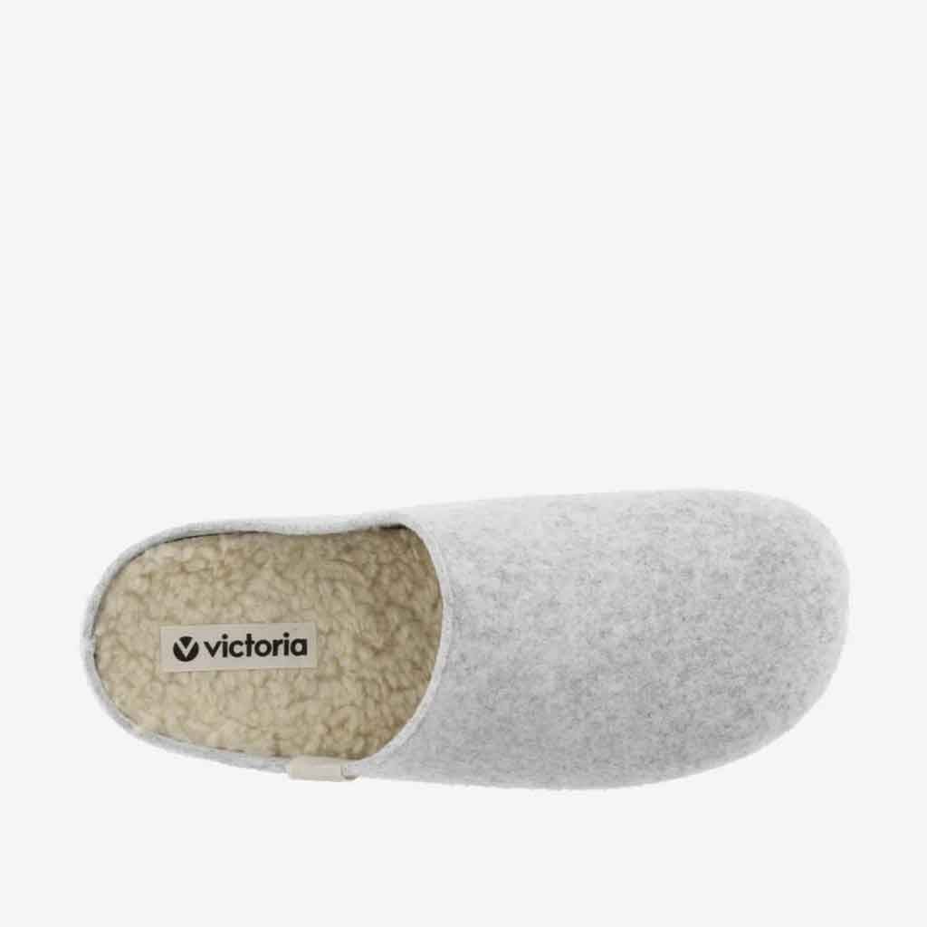 Recycled Wool Felt Slipper - Light Grey - re - souL