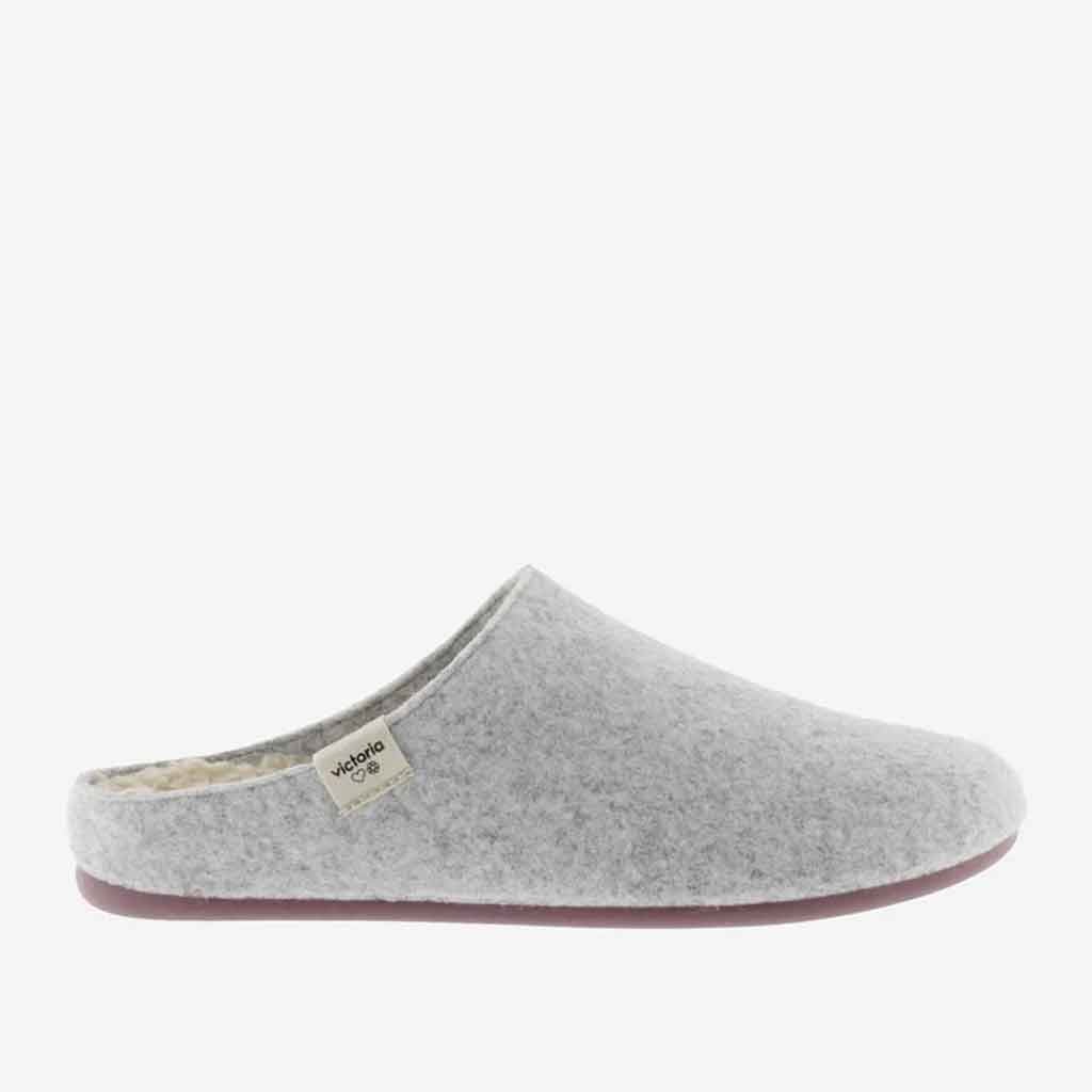 Recycled Wool Felt Slipper - Light Grey - re - souL