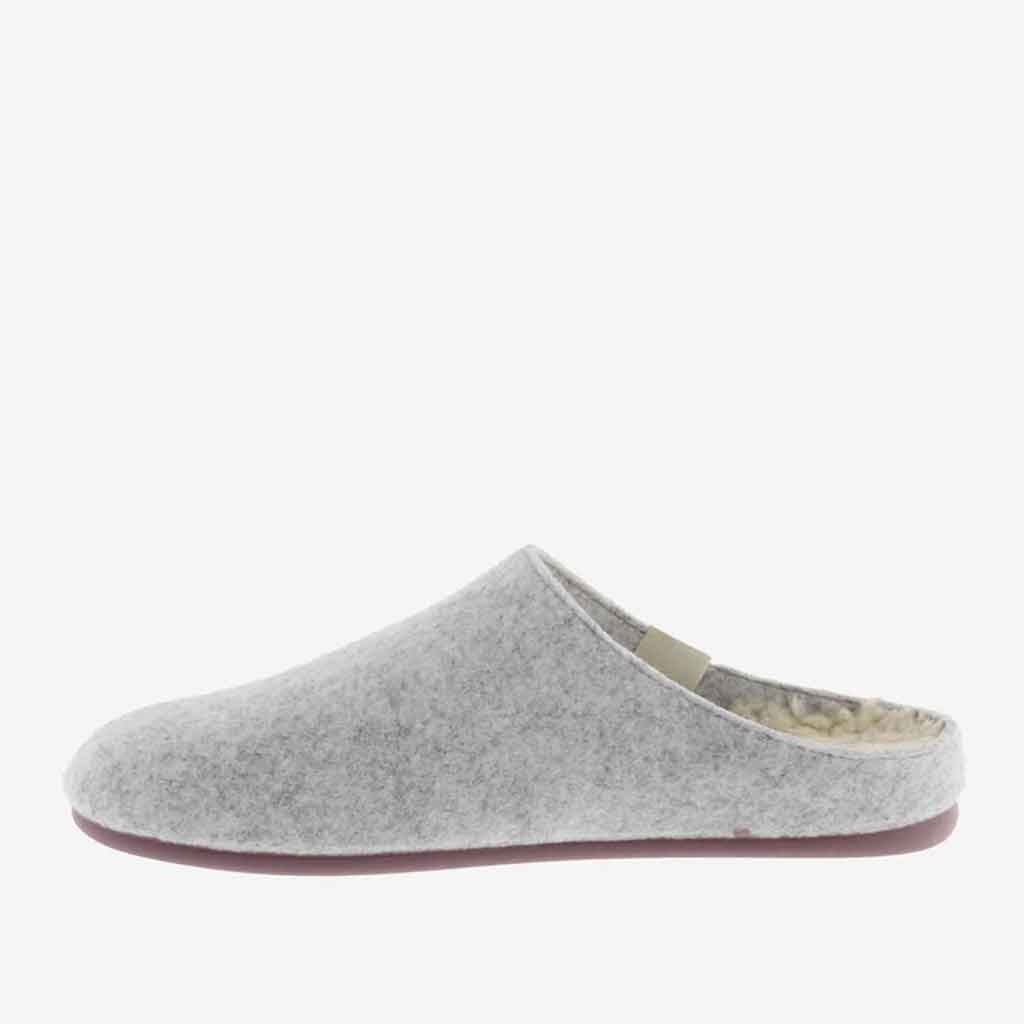 Recycled Wool Felt Slipper - Light Grey - re - souL