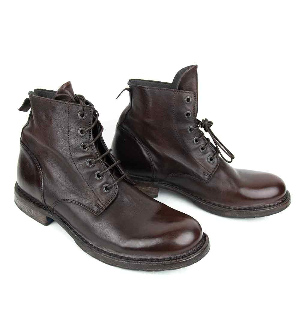 MOMA Men's Lace-Up Boot - Dark Brown