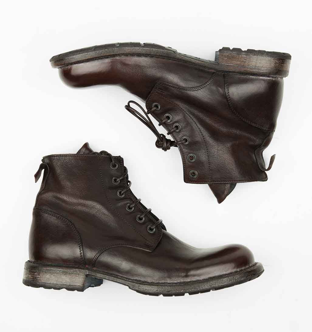 MOMA Men's Lace-Up Boot - Dark Brown